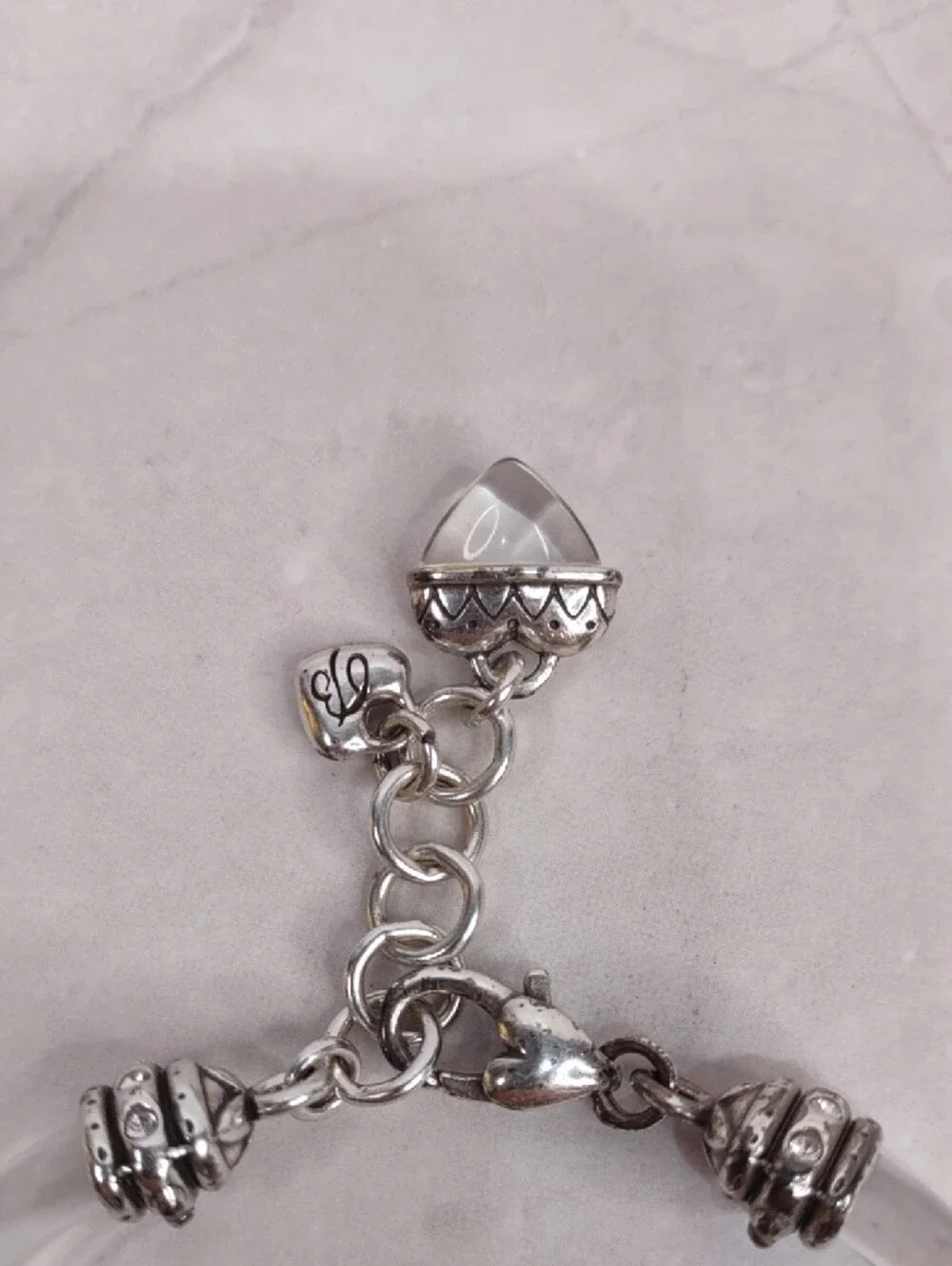 Brighton Clear Lucite Bar Bracelet